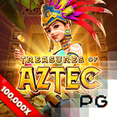 Treasures of Aztec slot hero icon used in the Iran Standing Fiba hot picks row